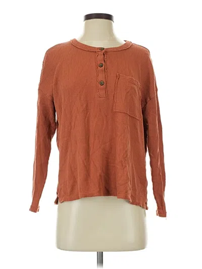 Pre-owned Madewell Pullover Sweater In Brown
