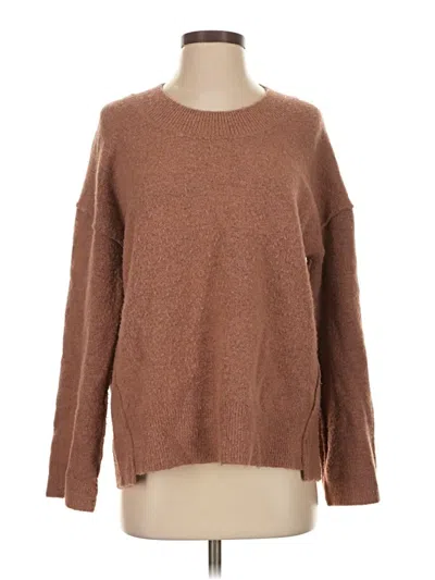 Pre-owned Madewell Pullover Sweater In Brown