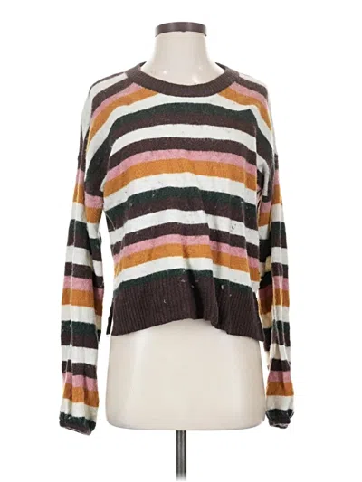 Pre-owned Madewell Pullover Sweater In Brown
