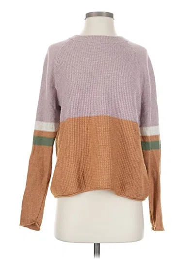 Pre-owned Madewell Pullover Sweater In Brown