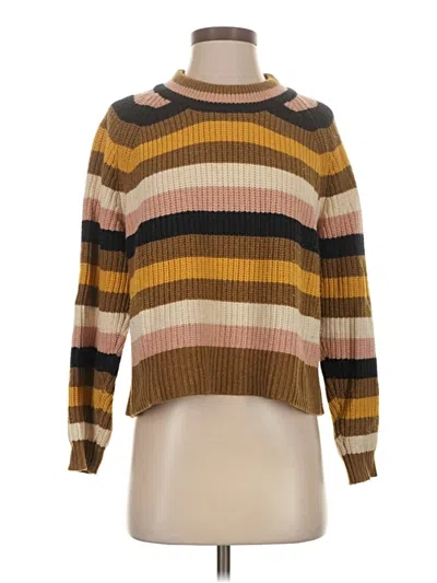 Pre-owned Madewell Pullover Sweater In Brown