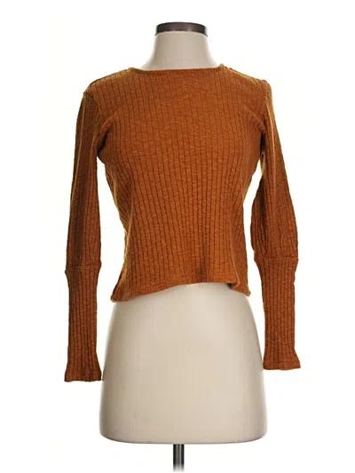 Pre-owned Madewell Pullover Sweater In Brown