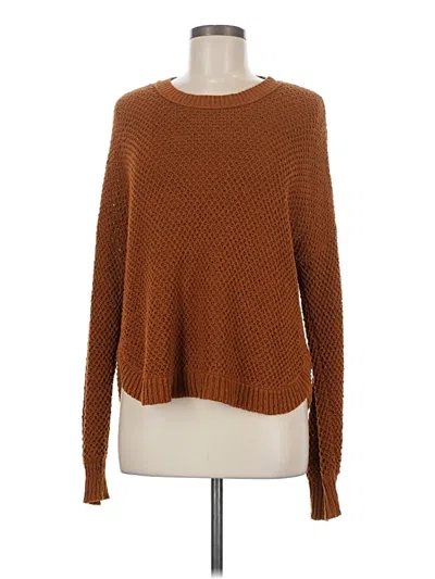 Pre-owned Madewell Pullover Sweater In Brown