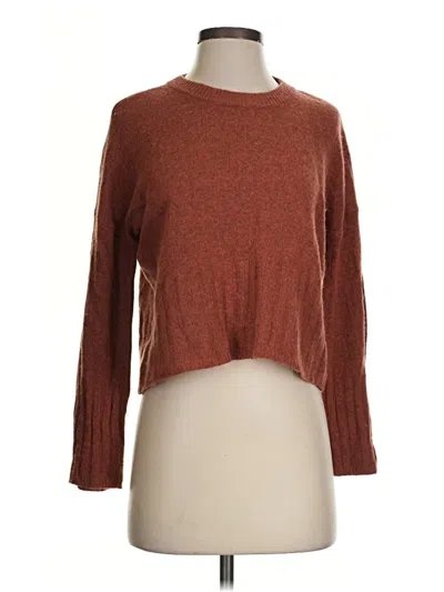 Pre-owned Madewell Pullover Sweater In Brown