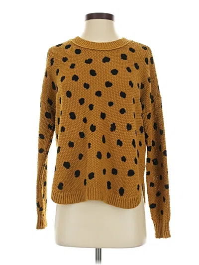 Pre-owned Madewell Pullover Sweater In Brown