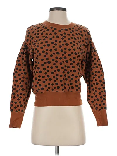 Pre-owned Madewell Pullover Sweater In Brown