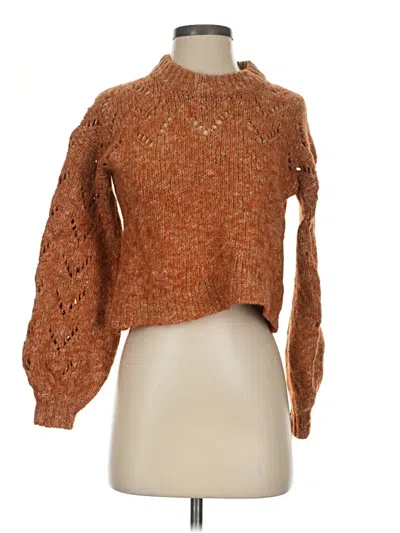 Pre-owned Madewell Pullover Sweater In Brown