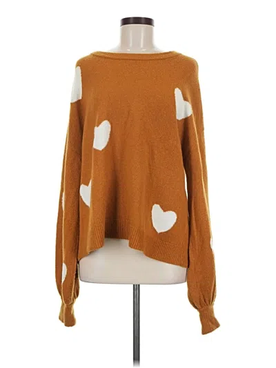 Pre-owned Madewell Pullover Sweater In Brown