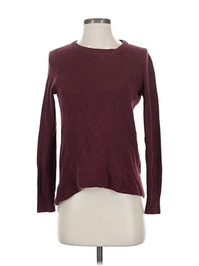 Pre-owned Madewell Pullover Sweater In Burgundy