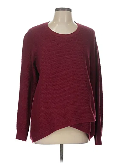 Pre-owned Madewell Pullover Sweater In Burgundy