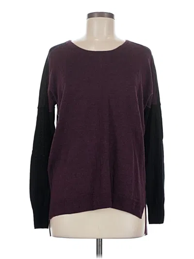Pre-owned Madewell Pullover Sweater In Burgundy