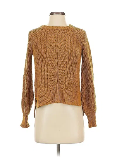 Pre-owned Madewell Pullover Sweater In Gold