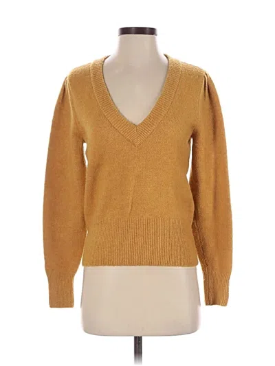 Pre-owned Madewell Pullover Sweater In Gold