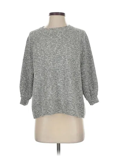 Pre-owned Madewell Pullover Sweater In Gray