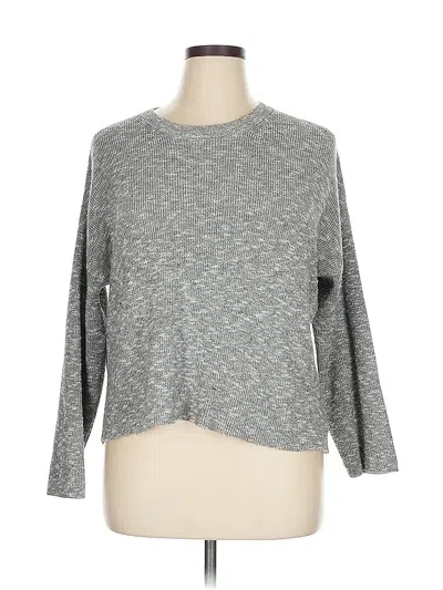 Pre-owned Madewell Pullover Sweater In Gray