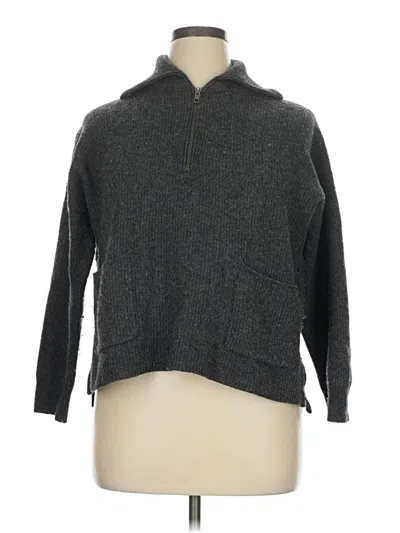 Pre-owned Madewell Pullover Sweater In Gray