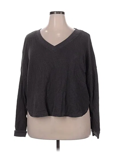 Pre-owned Madewell Pullover Sweater In Gray
