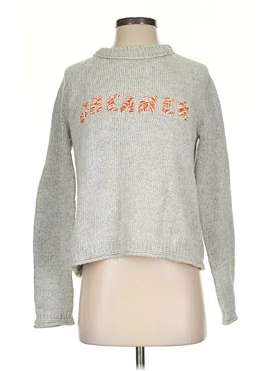 Pre-owned Madewell Pullover Sweater In Gray