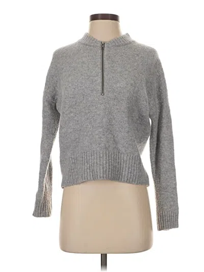 Pre-owned Madewell Pullover Sweater In Gray