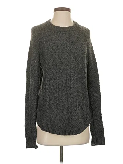 Pre-owned Madewell Pullover Sweater In Gray