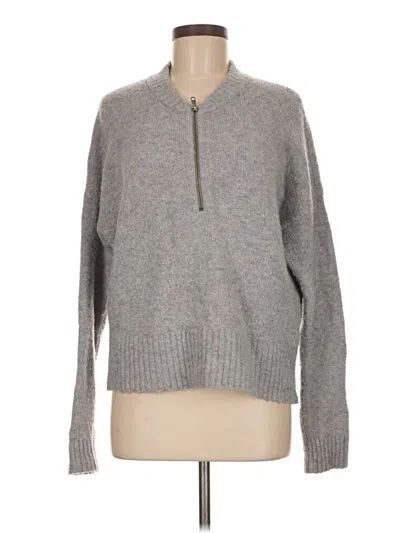 Pre-owned Madewell Pullover Sweater In Gray