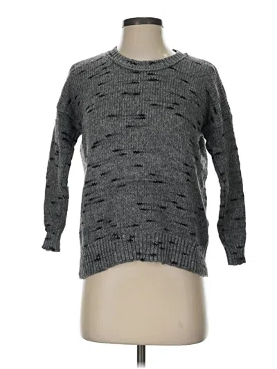 Pre-owned Madewell Pullover Sweater In Gray