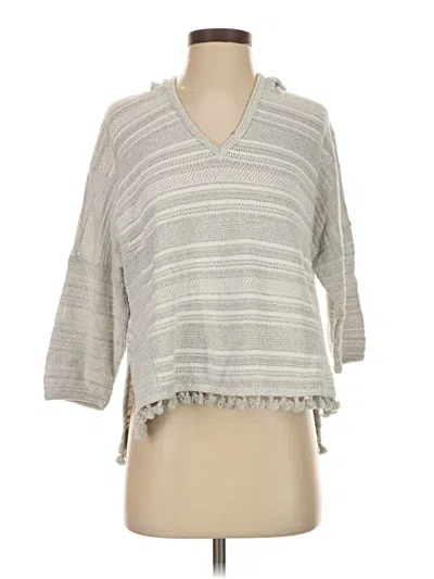 Pre-owned Madewell Pullover Sweater In Gray
