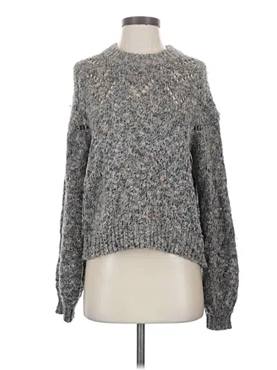 Pre-owned Madewell Pullover Sweater In Gray