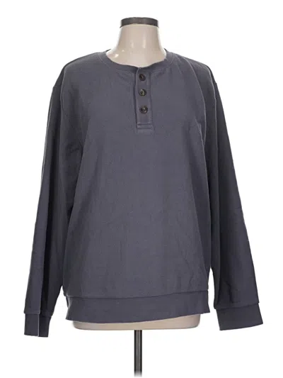 Pre-owned Madewell Pullover Sweater In Gray