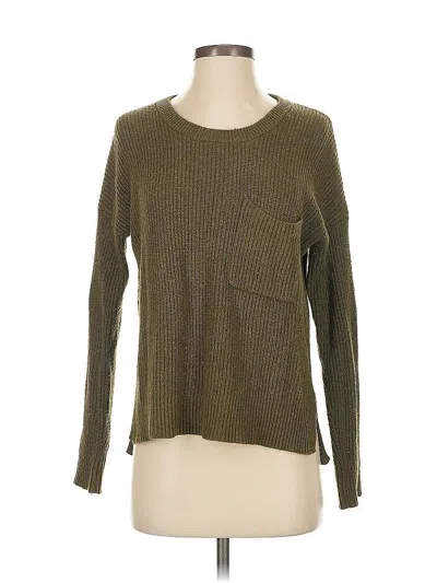Pre-owned Madewell Pullover Sweater In Green