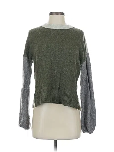 Pre-owned Madewell Pullover Sweater In Green