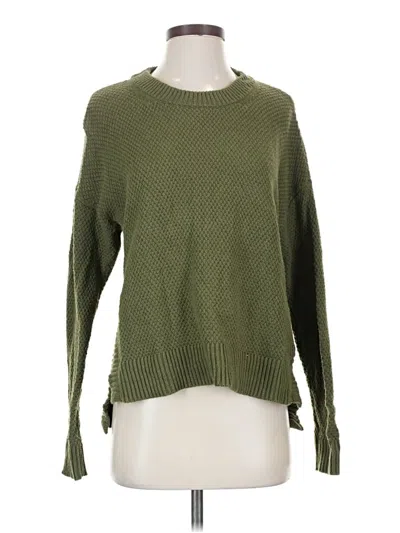 Pre-owned Madewell Pullover Sweater In Green