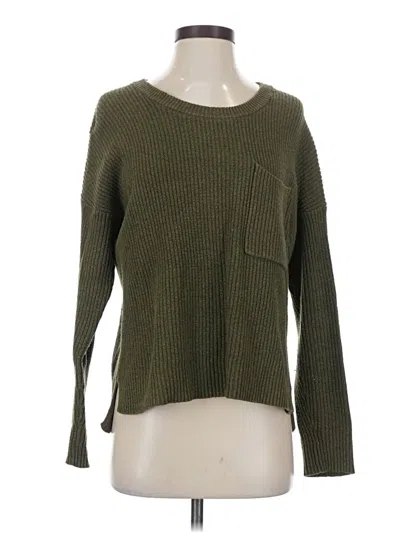 Pre-owned Madewell Pullover Sweater In Green