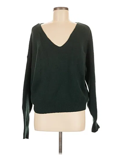 Pre-owned Madewell Pullover Sweater In Green