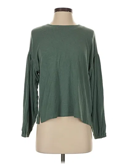 Pre-owned Madewell Pullover Sweater In Green