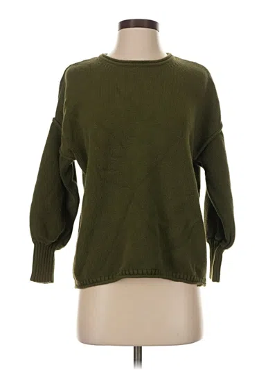 Pre-owned Madewell Pullover Sweater In Green