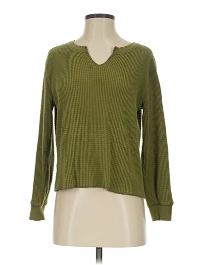 Pre-owned Madewell Pullover Sweater In Green