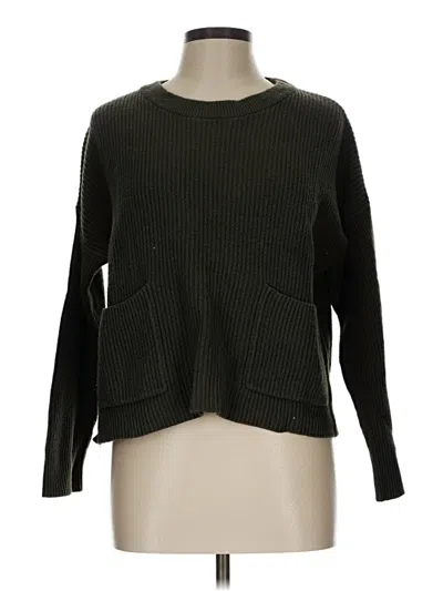 Pre-owned Madewell Pullover Sweater In Green