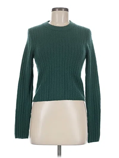 Pre-owned Madewell Pullover Sweater In Green