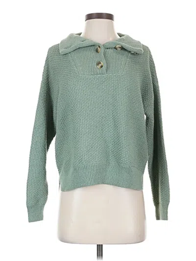 Pre-owned Madewell Pullover Sweater In Green