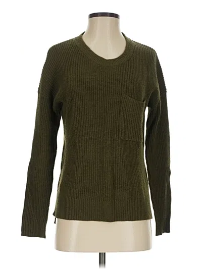 Pre-owned Madewell Pullover Sweater In Green