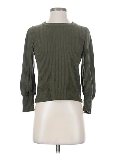 Pre-owned Madewell Pullover Sweater In Green