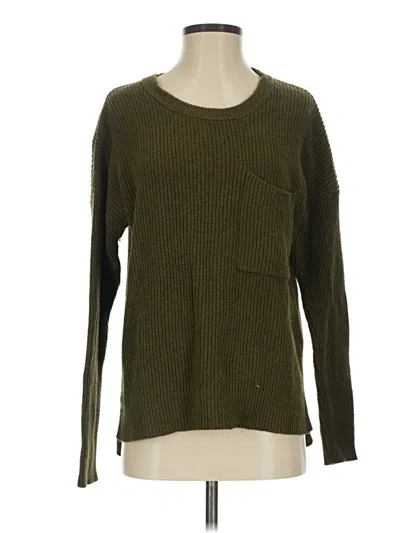 Pre-owned Madewell Pullover Sweater In Green