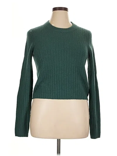 Pre-owned Madewell Pullover Sweater In Green