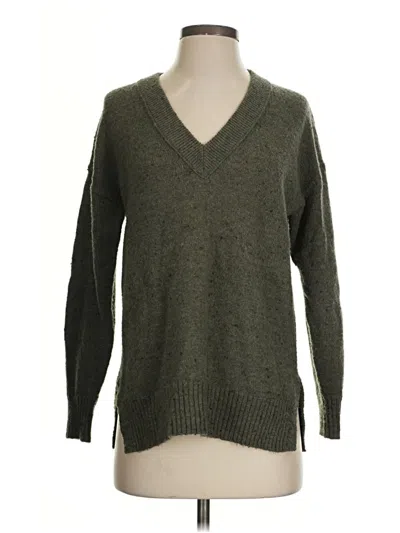 Pre-owned Madewell Pullover Sweater In Green