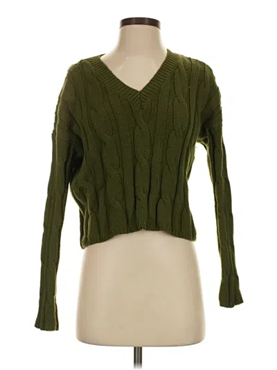 Pre-owned Madewell Pullover Sweater In Green