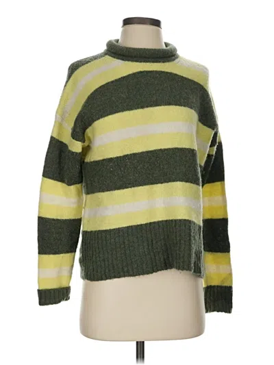 Pre-owned Madewell Pullover Sweater In Green
