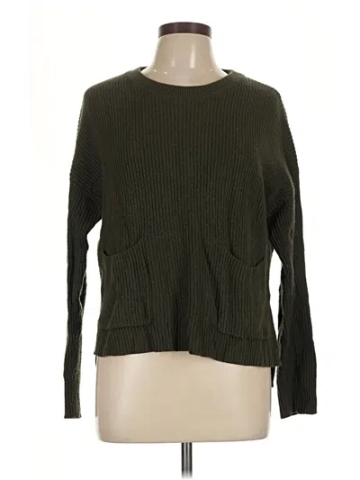 Pre-owned Madewell Pullover Sweater In Green