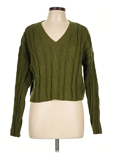 Pre-owned Madewell Pullover Sweater In Green