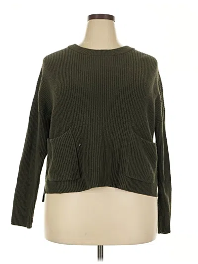 Pre-owned Madewell Pullover Sweater In Green